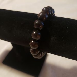 3/$10- NWOT/ Large wood bead stretch bracelet